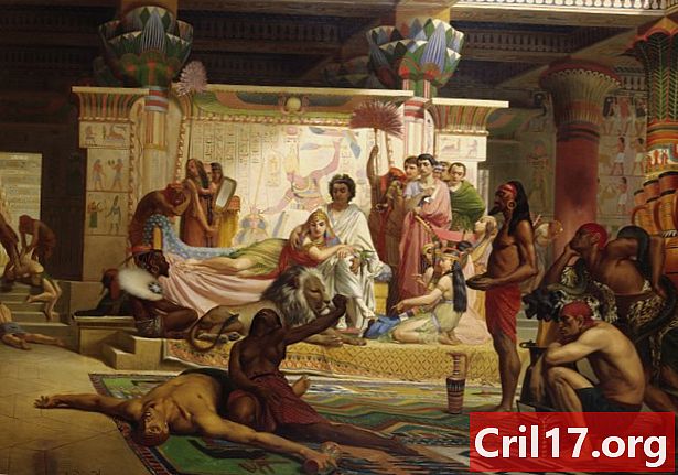 Legendarisch liefdesverhaal van Antony en Cleopatras